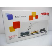 Märklin 44083 H0 mfx DIGITAL 3-teiliges Güterwagen-Set Baustelle mit SOUND