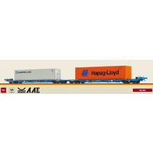 Brawa 48109 H0 Containertragwagen Sffggmrrss36 der AAE Maersk und Hapag Lloyd