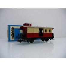 Märklin 4108 Kleiner Gepäckwagen 2-achsig beige / rot wie NEU in OVP