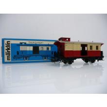 Märklin 4108 Kleiner Gepäckwagen 2-achsig beige / rot wie NEU in OVP