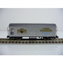 Arnold N 0158-4 Kühlwagen / Bierwagen hellgrau 2-achsig Haller Löwenbräu WEIZEN