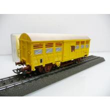 Electrotren 1380 H0 Viehwagen / Verschlagwagen der SNCF gelb mit OVP