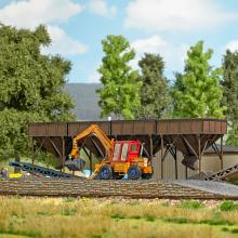 Busch 1972 H0 2 Kohlebunker 45x45mm bei 63mm Höhe