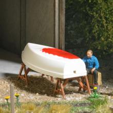 Busch 79816 H0 Action Set: Boot streichen