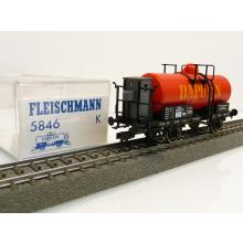 Fleischmann 5846 K H0 Kesselwagen Dapolin Duisburg rot Ep. II DRG TOP in OVP