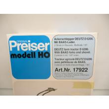 Preiser 17922 H0 Deutz Ackerschlepper D 6206 mit BAAS-Lader  2 Stück Bausatz