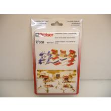 Preiser 17308 H0 Liegestühle Liegen Strandkörbe  umfangreiches seltenes Set