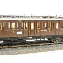 Fleischmann 5802 H0 Personenwagen 3.Kl. der K.P.E.V. 242 braun Ep I   wie neu in OVP