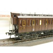 Fleischmann 5802 H0 Personenwagen 3.Kl. der K.P.E.V. 242 braun Ep I   wie neu in OVP