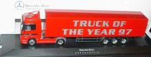 Herpa H0 227216 MB Actros LH Fv Cv KoSzg 2/3 Truck Of The Year 97A