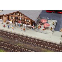 Faller 120206 H0 Bahnsteige/Grundplatten Ep. I 145 x 120 x 10 mm (3 x), 80 x 40 x 10 mm (3 x)