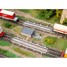 Faller 120320 H0 Gleisbremsen 215x50x6,6mm (2x) + 114x41x37mm Ep. IV