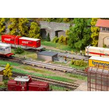 Faller 120320 H0 Gleisbremsen 215x50x6,6mm (2x) + 114x41x37mm Ep. IV