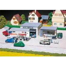 Faller 130296 H0 ESSO gas station with wash bay