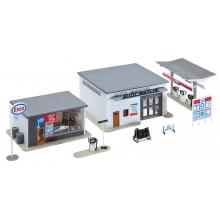Faller 130296 H0 ESSO gas station with wash bay