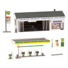 130345 Gas station with service building - Faller H0