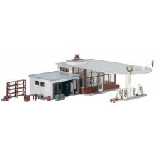 Faller 130347 H0 BP gas station 192 x 141 x 64 mm Ep. II 135 individual parts in 3 colors