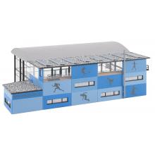 Faller 130613 H0 Turnhalle Ep. V 350 x 235 x 120 mm Lasercut Modell 395 Teile