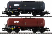 Piko 58384 H0 2er-Set Kesselwagen 406R GATX der PKP Epoche VI NEU