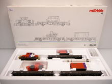 Märklin 28451 H0 Gleisbau-Zug Strukton mit 3 Rungenwagen und Zubehör Delta Digital TOP in OVP