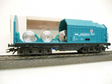 Märklin 4708 H0 Teleskophaubenwagen der NS mit 3 Metallrollen Shimmns türkis