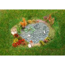 Ornamental garden with garden pond Faller H0 181278