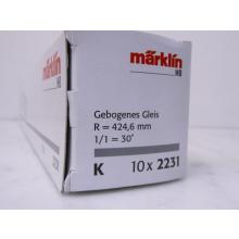 Märklin 2231 H0 Gebogenes K-Gleis 30 Grad - neuwertig