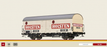 Brawa 50983 H0 Gedeckter Güterwagen Tnfhs38 Holsten-Bier DB Ep. III
