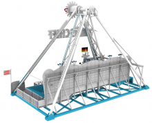 Faller 140420 H0 Fahrgeschäft FUN-Schiff 285 x 183 x 210 mm Ep. V