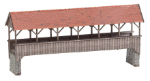 Faller 222574 N Überdachte Fußgängerbrücke 89 x 20 x 40 mm Ep. I