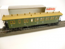 Märklin 4210 H0 Personenwagen 2. / 3. KL 4-achsig grün K.W.St.E. Ep I wie neu in OVP