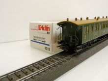 Märklin 4210 H0 Personenwagen 2. / 3. KL 4-achsig grün K.W.St.E. Ep I wie neu in OVP