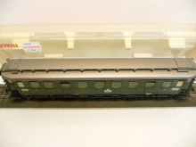 Fleischmann 5083 H0 Schnellzugwagen 18 136 DRG grün Ep II C 4ü Pr08 3. Klasse mit Licht