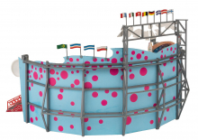 Faller H0 140460 Kirmes-Set Jahrmarktvergnügen Ep. IV 1101 Einzelteile in 25 Farben