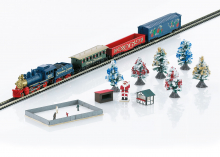 Märklin Z 81845 Weihnachts-Startpackung, Dampfgüterzug mit Gleisoval