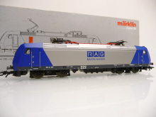 Märklin 36854 H0 Elektrolok BR 185-CL 009 RAG Bahn-Hafen silber/blau 3L~ AC DIGITAL TOP in OVP