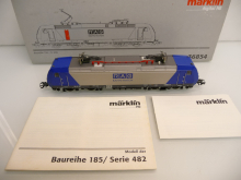 Märklin 36854 H0 Elektrolok BR 185-CL 009 RAG Bahn-Hafen silber/blau 3L~ AC DIGITAL TOP in OVP