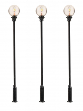 Faller H0 180104 LED-Parklaternen, Kugel-Aufsatzleuchte 3-Stück