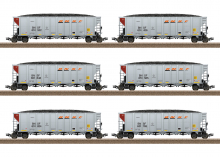 Trix 24911 H0 US Hopper Car Set Burlington Northern Santa Fe 6-teilig  2L=