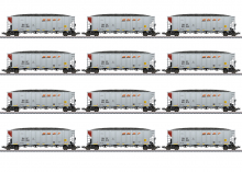 Märklin 45666 H0 Hopper Car Set Burlington Northern Santa Fe 12-teilig !!