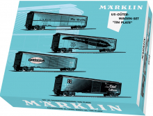 Märklin 45712 H0 US-Güterwagen-Set 4-teilig Tin Plate