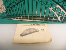 Märklin 7163 H0 Grosse Bogenbrücke Blech 1963 Länge 360 mm wie NEU in OVP