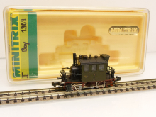 Minitrix 12005 N Dampflok T2 Glaskasten 6081 grün K.BAY.STS.B  TOP in OVP