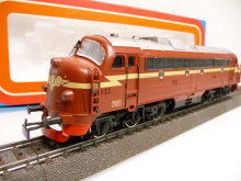 Märklin 3143 H0 Diesellok Typ Di3 NSB Epoche IV Vollmetall rotbraun 3L~ AC analog TOP in OVP WIE NEU !!