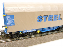 Märklin 47206 H0 Schiebeplanwagen STEEL 35 RIV 81 ÖBB 467 3 003-3 grau TOP in OVP