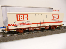 Märklin 47721 H0 Containertragwagen Lgjns FELIX braun der SJ TOP in OVP