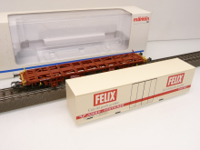 Märklin 47721 H0 Containertragwagen Lgjns FELIX braun der SJ TOP in OVP