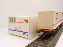 Märklin 47721 H0 Containertragwagen Lgjns FELIX braun der SJ TOP in OVP