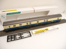 Sachsenmodelle 1592 H0 Bahnpostwagen Post-mr-a ozeanblau/beige der DB Epoche IV - TOP in OVP