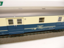 Sachsenmodelle 13570 H0 Bahnpostwagen Post mr -a /26 ozeanblau/beige DBP Epoche V TOP in OVP